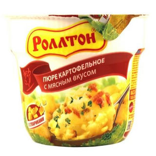 Картофельное пюре Роллтон  с мясным вкусом 40г